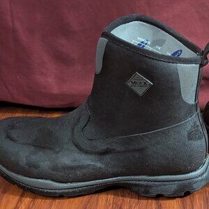 SOLD Muck Boots Mens 8 Black Excursion Pro Mid  Synthetic Pull On Work Rain